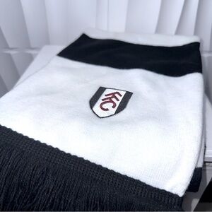 FFC Black and White Striped Scarf